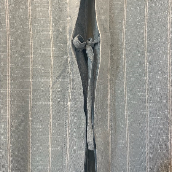 NWT Ladies XL American Eagle TIE BACK Light Blue Stripe Shirt - Picture 8 of 15